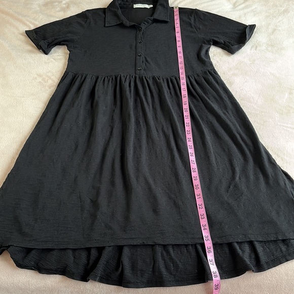 Mododoc Slub Jersey Roll-Up Sleeve Tiered Back Dress Size S - Picture 10 of 10